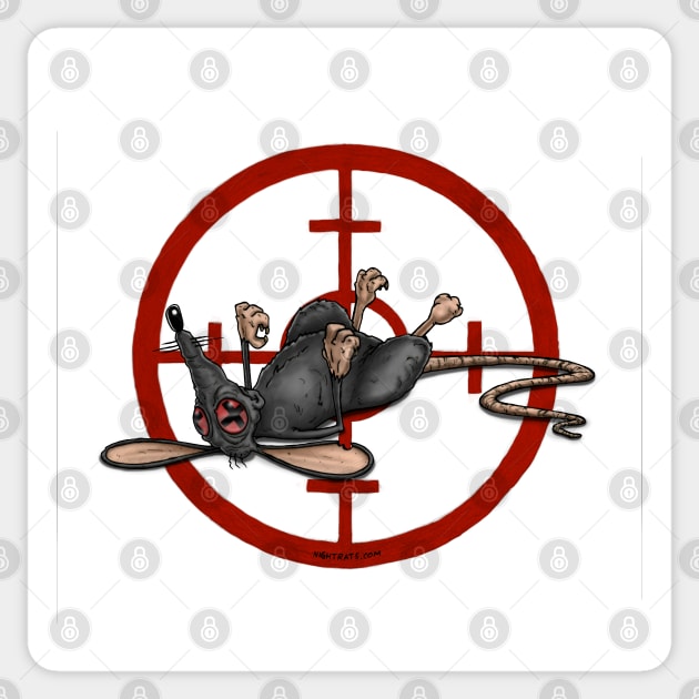 NIGHT RATS STUDIOS Rat Target Logo Sticker by NIGHT RATS STUDIOS